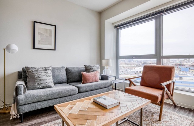 Airy East Cambridge 1BR w/W/D & Gym, nr Lechmere T, by Blueground