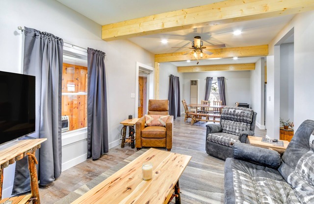 All-Season Seney Home w/Private Yard & Fire Pit!