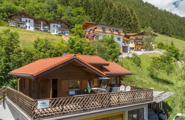 Alpine hut with a terrace and views