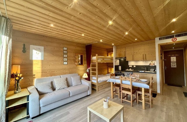 Ambrunes 9: Large renovated studio, center of Châtel