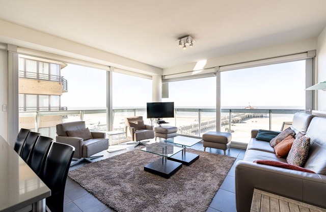 Apartment by Belgian Coast with Sea Views