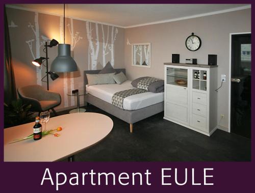 Apartment EULE - ruhige Innenstadtlage mit Balkon