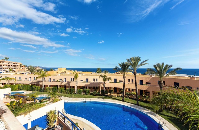 "Apartment Mojácar - Big terrace" with Sea View, Mountain View, Pools, Wi-Fi, A/C, Terrace & Garden
