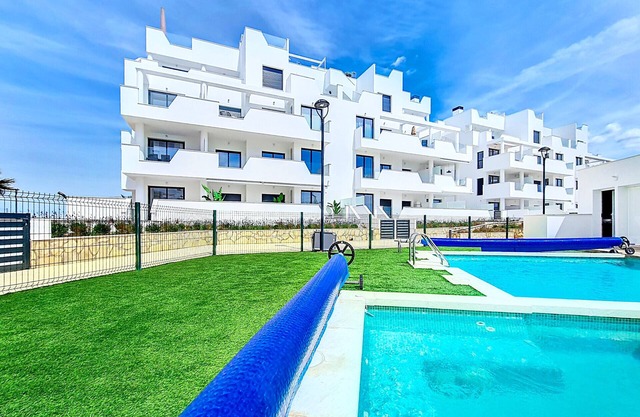 Apartment, south west balcony with pool view