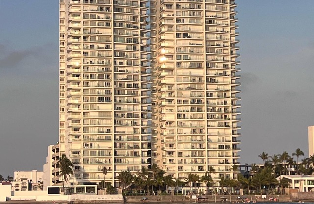 Apartment with ocean view at the beachfront golden zone Mazatlan