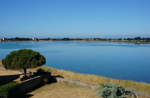 Appt with view of Portbail harbour in character house