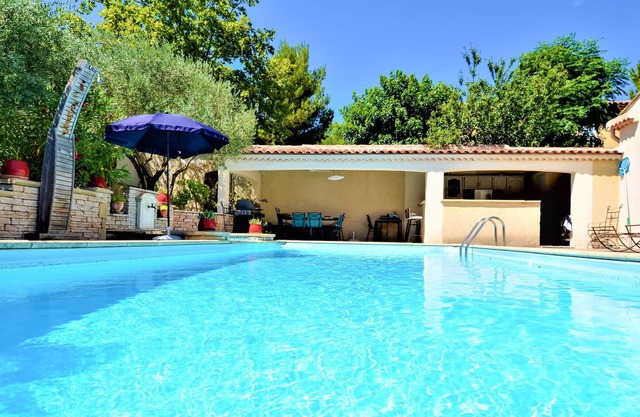 Attractive, air-conditioned vacation home with private swimming pool.