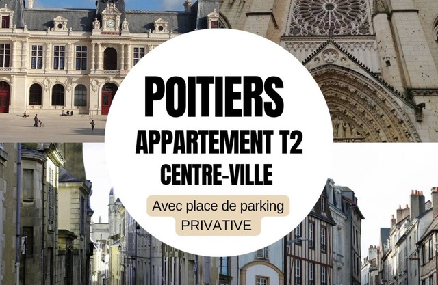 Attractive T2 apartment in Poitiers city center