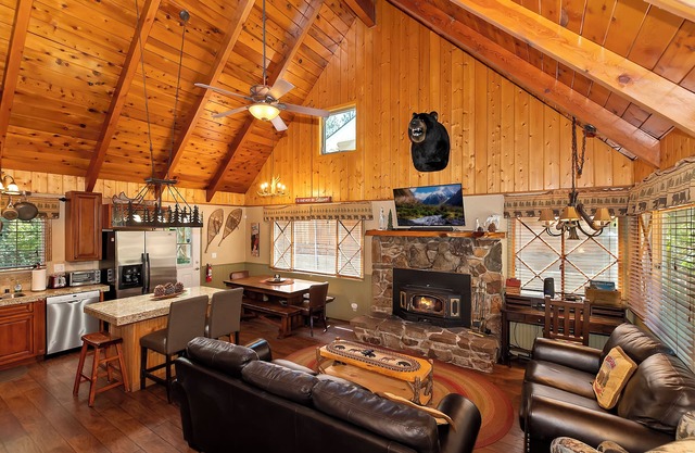 Awesome rec room and central AC in main cabin. stay cool, my friends!
