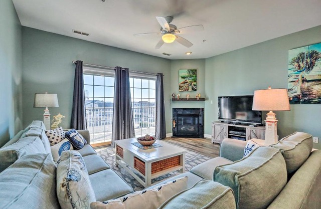 Balcony with Inlet View Dtwn Ocean City Condo