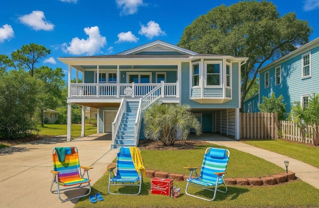Beach Retreat | Grill, Porch, 1mi to Shoreline