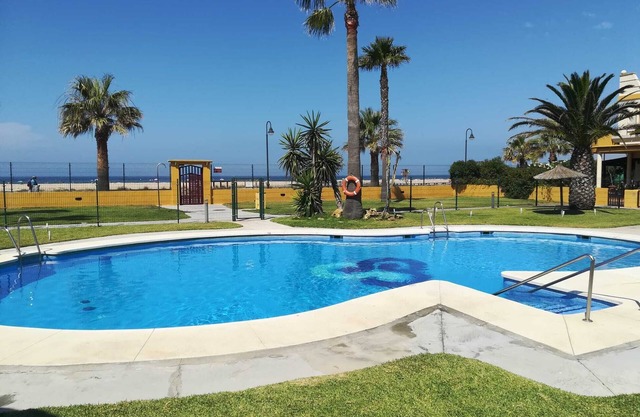 Beachfront apartment with large terrace