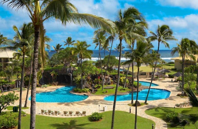Beachfront Resort, Tropical pools with cascading waterfalls, Restaurants on site