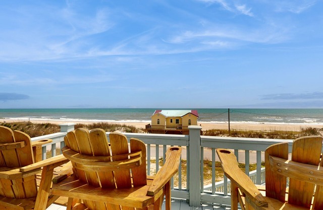 Beachfront dog-friendly home with beach access & views, and private hot tub