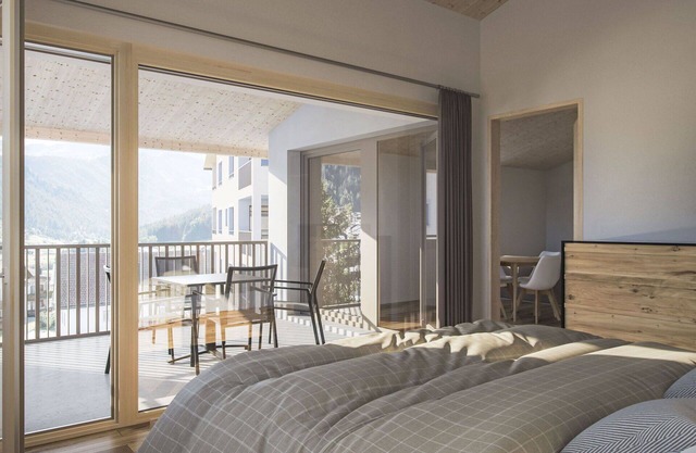Beautiful apartment for 4 people with WIFI, TV, balcony, panoramic view and parking