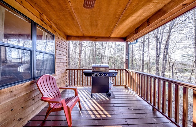 Beautiful dog-friendly cabin with two wraparound decks, full kitchen & games