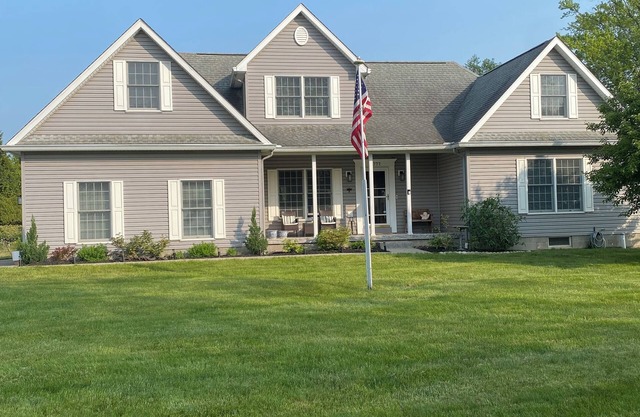 Beautiful lake view home nestled in the vineyards of North East Pa.