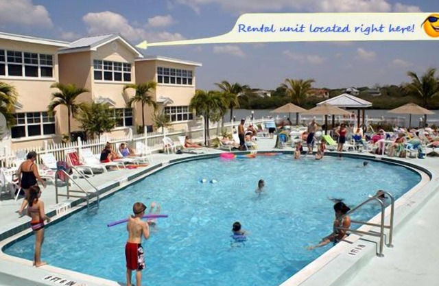 Beautiful Poolside and Water view Barefoot Beach condo B202 - ultimate getaway