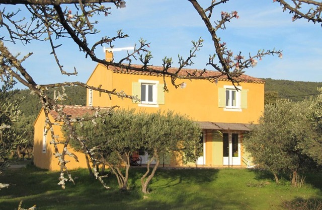 Beautiful villa surrounded by olive trees near Aups village