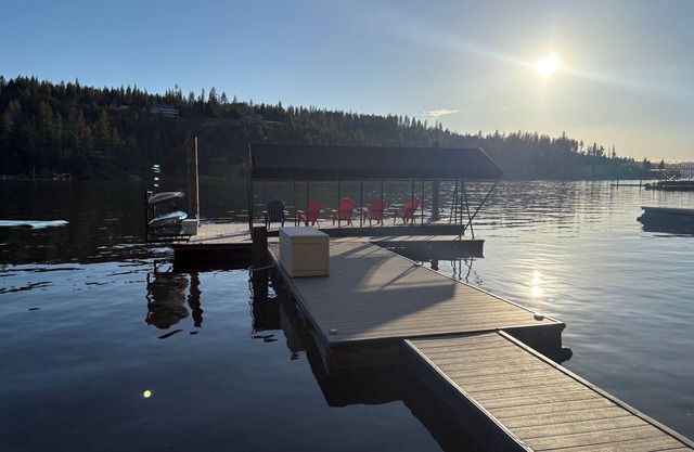 Beautiful Waterfront Retreat with Your Own Beach, A Large Deck & Personal Dock!