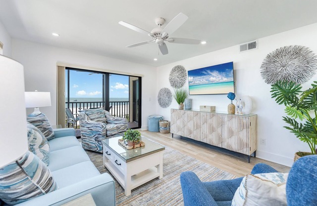 Beautifully renovated two-bedroom corner on 3rd floor with wrap around views!