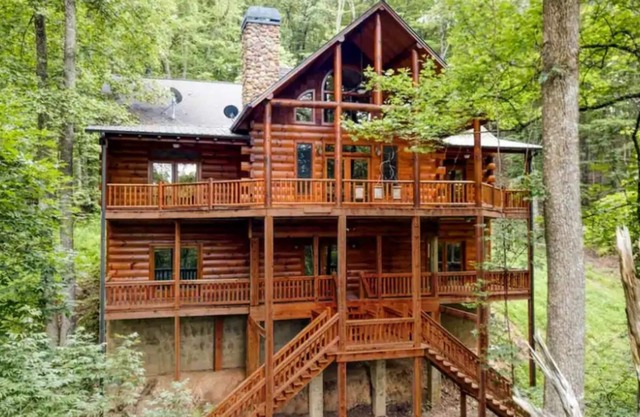 Blue Ridge Treetop Mtn Luxury Lodge & Gameroom