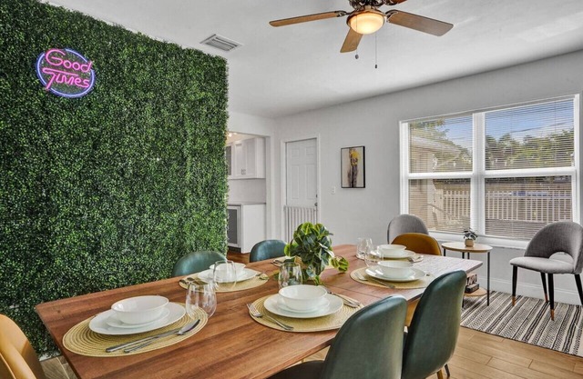 Boho-styled home w/newly remodeled fenced-in pool!