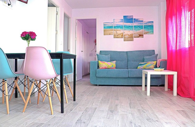 Bright city apartment by the beach