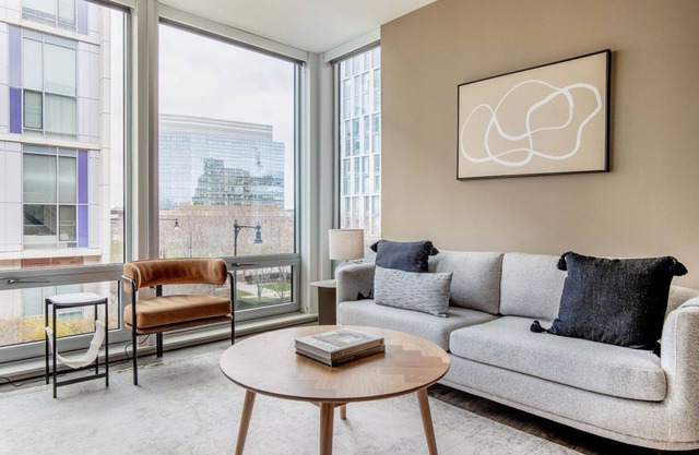 Bright East Cambridge 1BR w/Gym & W/D, nr Lechmere T, by Blueground