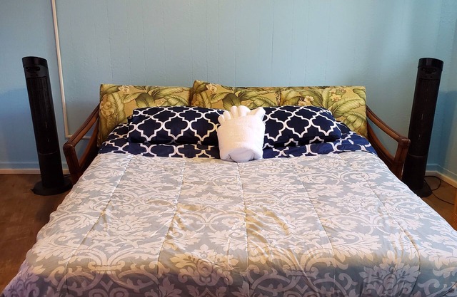 Budget Downtown Studio-E w/Queen Bed, Micro-Kitchen AC, WIFI & 4 free Streamers