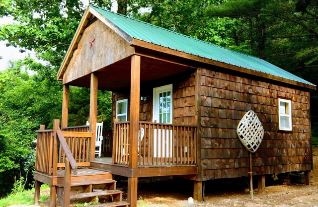 Cabin built for two!! A cozy space designed to compliment the details.