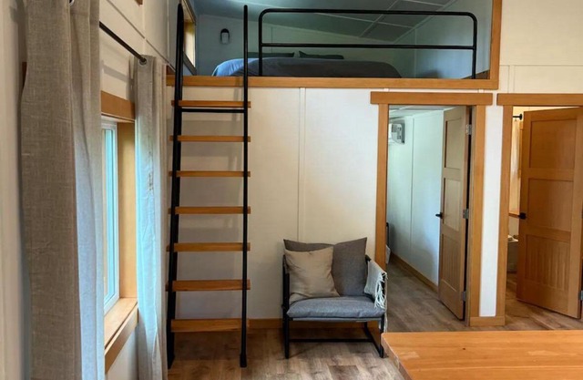 Cabins on Cortes Island, pet friendly, private near lake on large property.