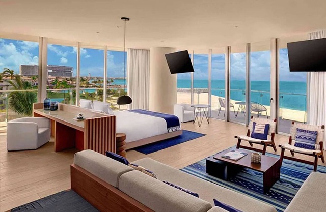 Cancun Oceanfront Stay with Swimming Pool, Spa & Private Beach Club