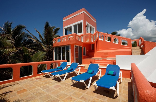 Casa Luna amazing Ocean Front House in Akumal Riviera Maya Mexico