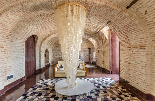 Castle in the old city armory room