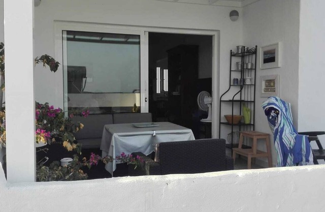 Central in Puerto del Carmen near the old town with large terrace and sea view