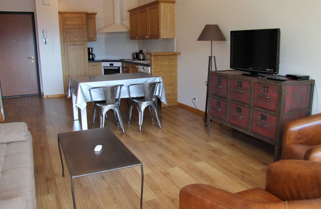 Central Village Apartment with Balcony, Parking, and Ski Locker Near La Clusaz