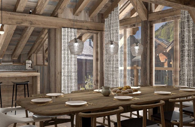 Chalet Méribel 12 pers with pool and sauna