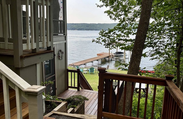 Charming 1940’s seasonal cottage on Cayuga Lake.