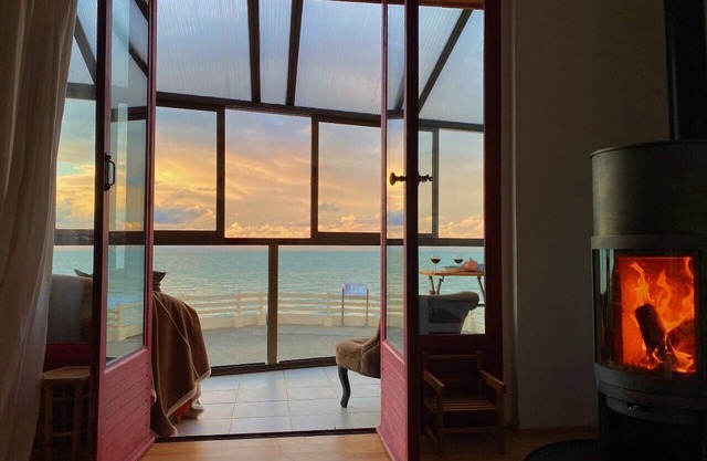 Charming house right by the sea with veranda