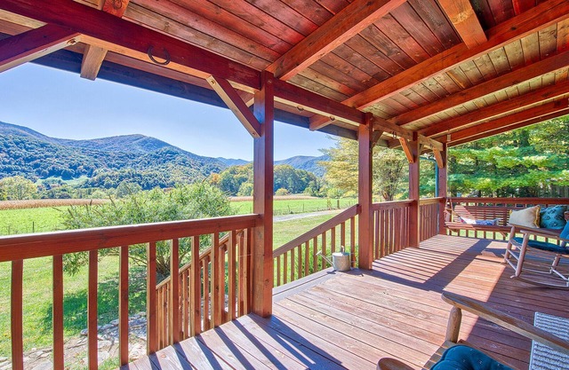 Charming Log Cabin near the Smoky Mountains w/Spectacular Mountain & Elk Views!