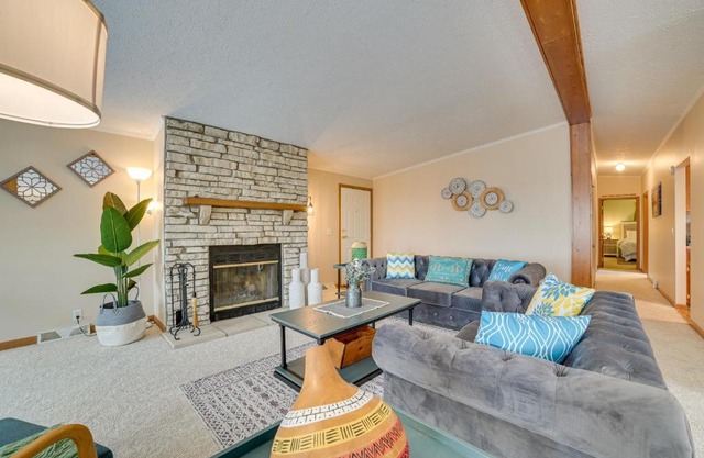 Cheboygan Getaway with Fire Pit and Lake Access!