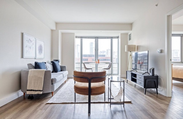 Chic East Cambridge 1BR w/Gym & W/D, walk to Kendall Sq, by Blueground