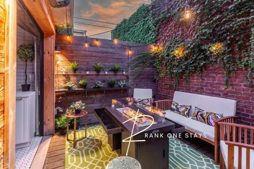 Chic Home with King Bed and Fire Pit
