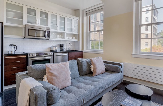 Chic Presidio Heights 1BR w/Gym, nr Trails, Beach & Golf, by Blueground