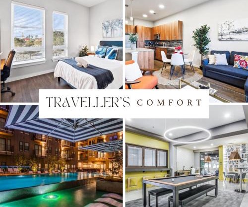 Cityscape Luxury Living Downtown Fort Worth Condo, Pool, Gym, Parking, BBQ