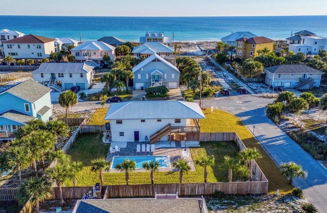 Complete renovation on this 4 bed, 3 bath Gulf View Home w/Private Pool!