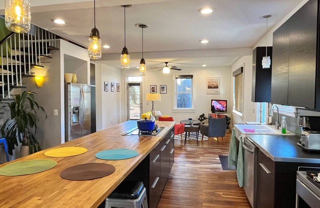 Contemporary Red-Brick Home near Downtown