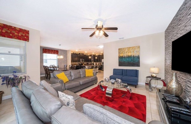 Contemporary resort home with private pool, spa and games room