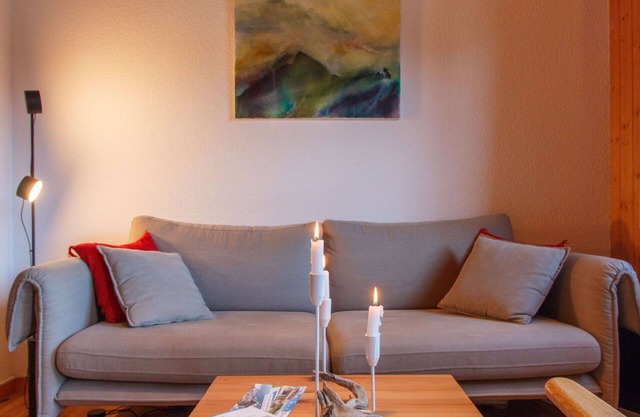 Cosy apartment for 6 guests with balcony, panoramic view and parking